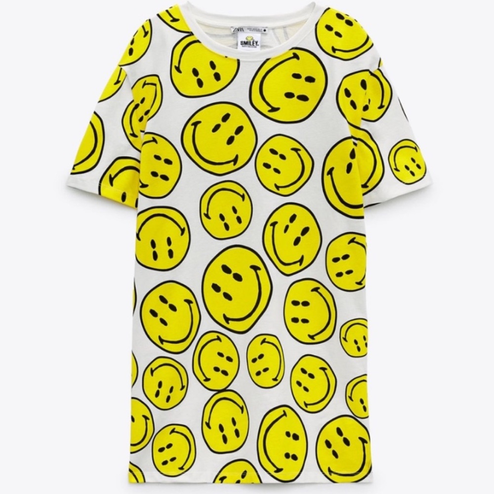 ZARA SMALEY HAPPY FACE COLLECTION DRESS bloggers favorite - Picture 6 of 7